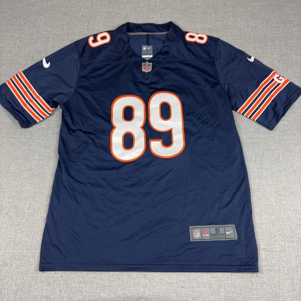 Mike Ditka Chicago Bears Jersey Mens Small Blue NFL Football Nike 89 On Field